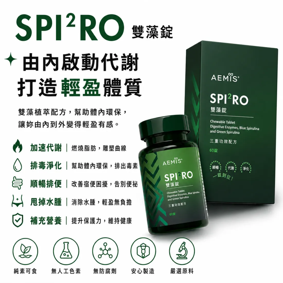 SPIRO 雙藻錠 產品