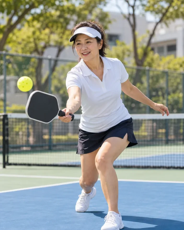 熟齡女性打匹克球