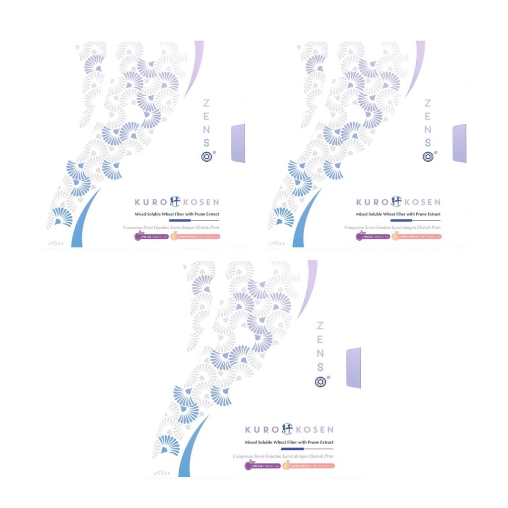 ZENSO KURO KOSEN 黑醋代謝纖維粉 買二送一 3盒組 西洋李與白桃雙口味