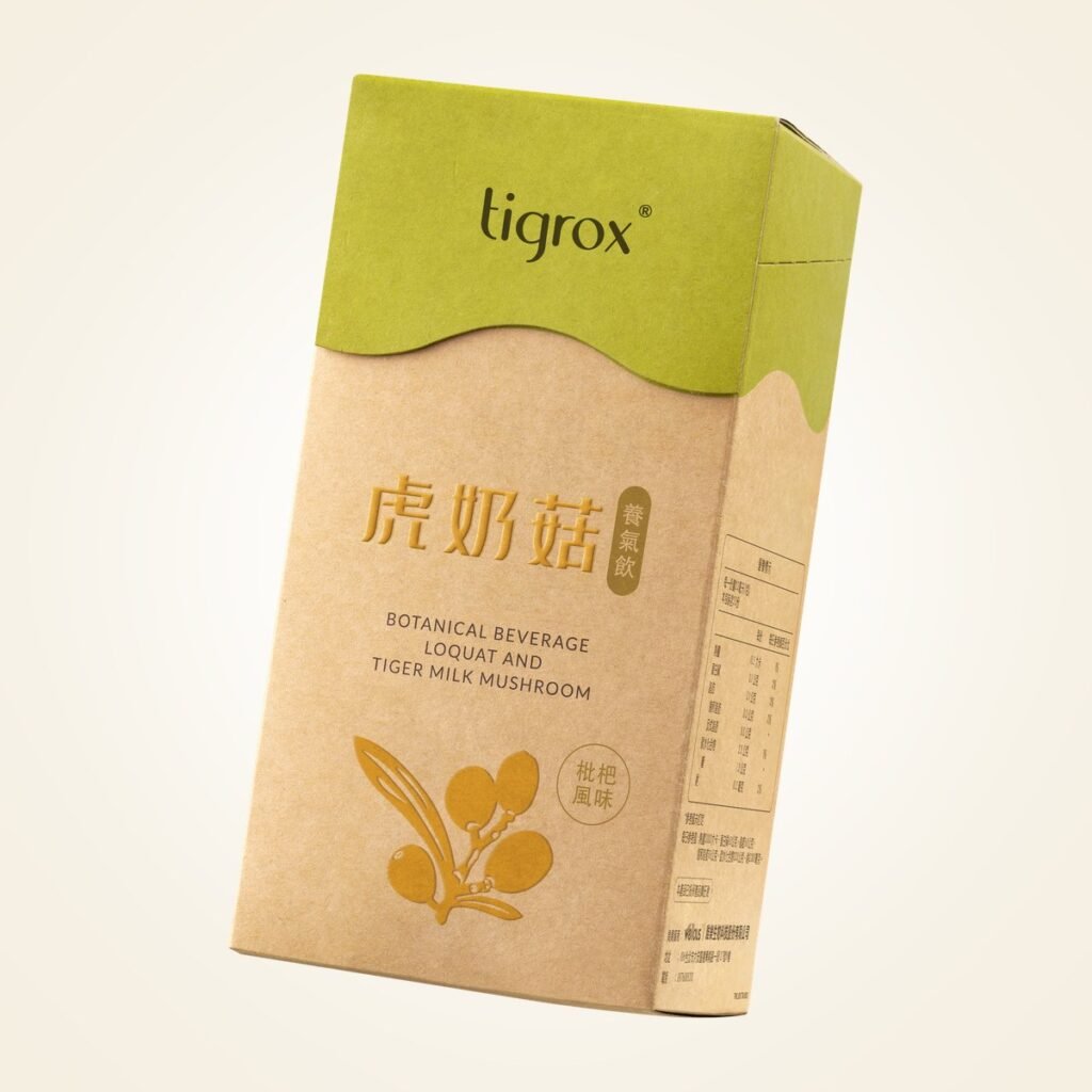 TMK 虎奶菇養氣飲 12入外盒與 20ml 隨身手撕包