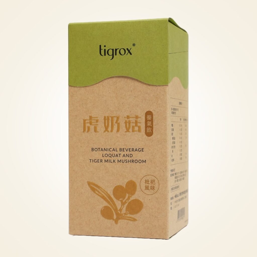 TMK 虎奶菇養氣飲 12入外盒與 20ml 隨身手撕包